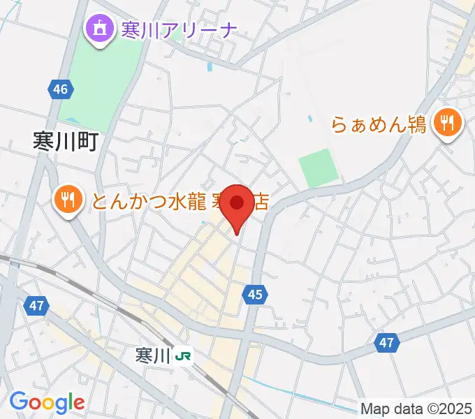 長谷川楽器店 寒川センターの地図
