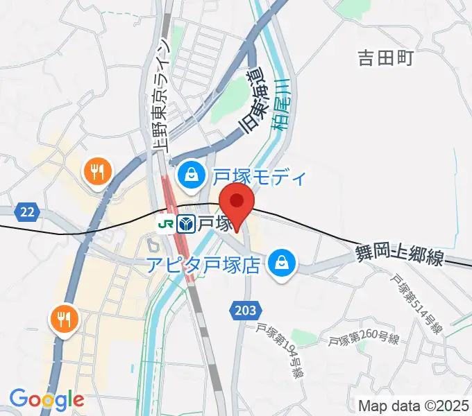 昭和音楽大学附属音楽・バレエ教室 戸塚校の地図