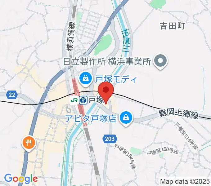 昭和音楽大学附属音楽・バレエ教室 戸塚校の地図