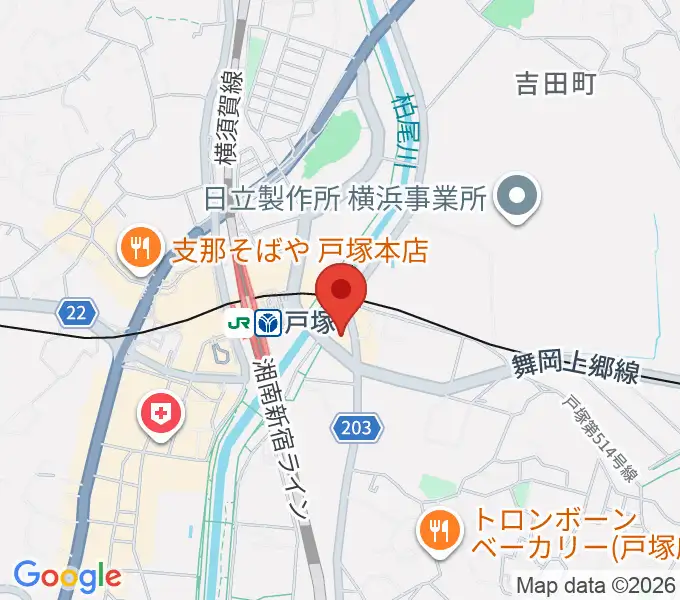 昭和音楽大学附属音楽・バレエ教室 戸塚校の地図