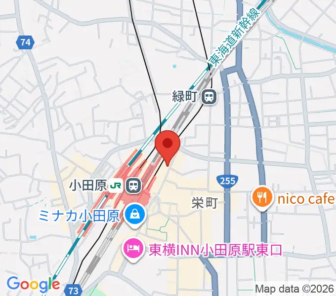 昭和音楽大学附属音楽・バレエ教室 小田原校の地図