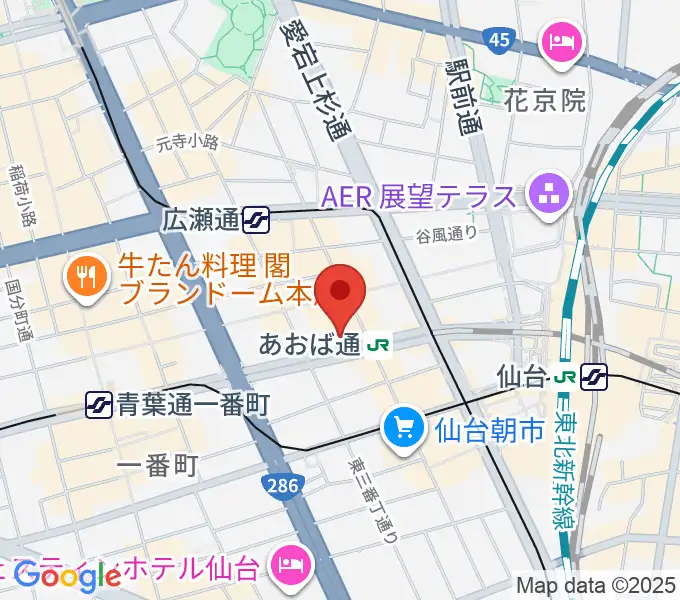 昭和音楽大学附属音楽教室 仙台校の地図