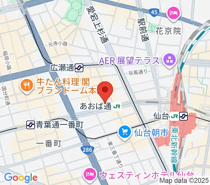 昭和音楽大学附属音楽教室 仙台校の地図