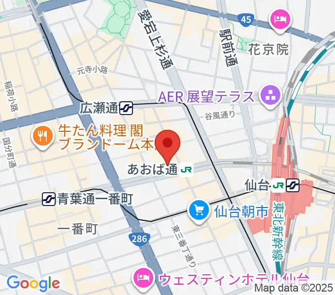 昭和音楽大学附属音楽教室 仙台校の地図