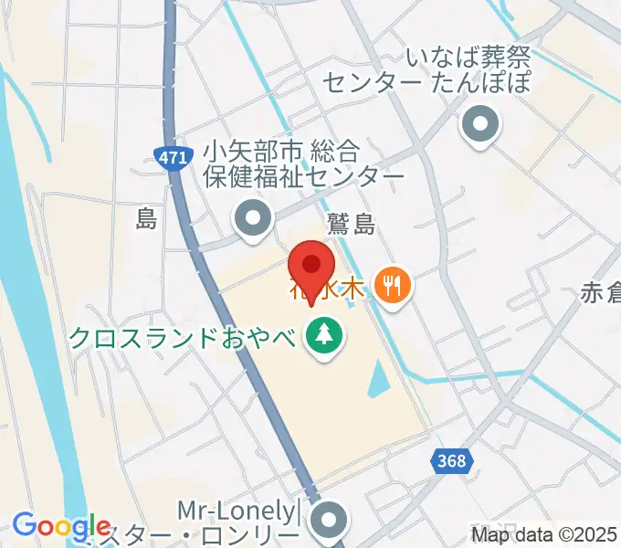 クロスランドおやべの地図
