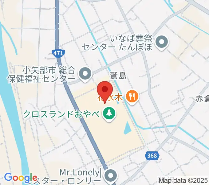 クロスランドおやべの地図