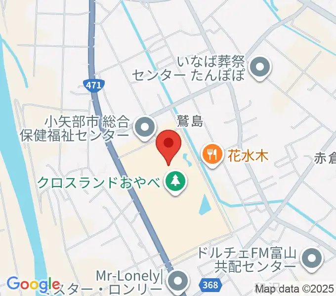 クロスランドおやべの地図
