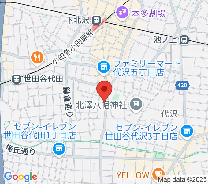 下北沢BASEMENT BARの地図