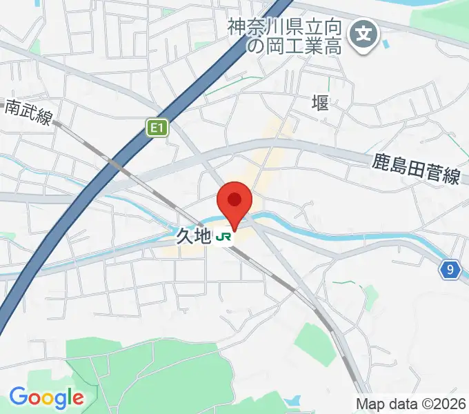 MUSIC PAL 久地の地図