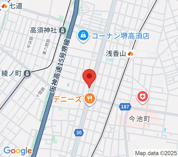 大阪ピアノステーションの地図