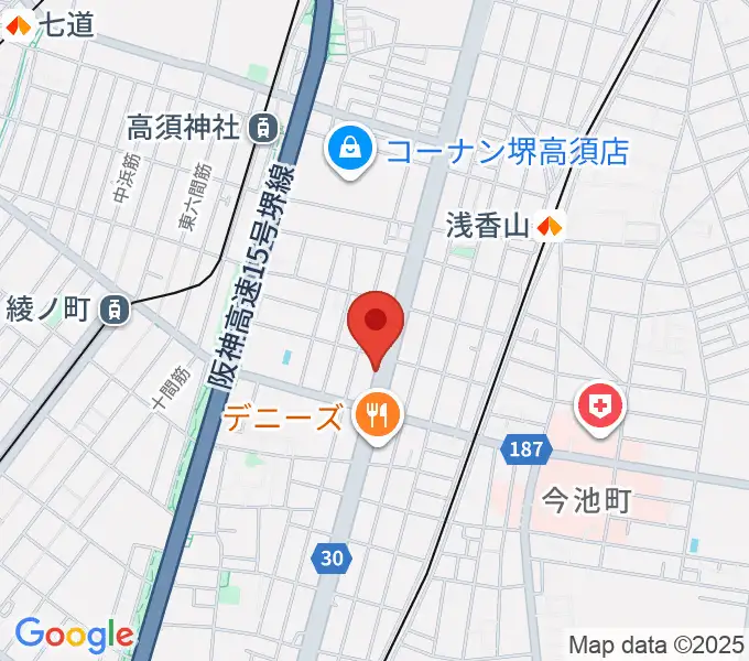 大阪ピアノステーションの地図