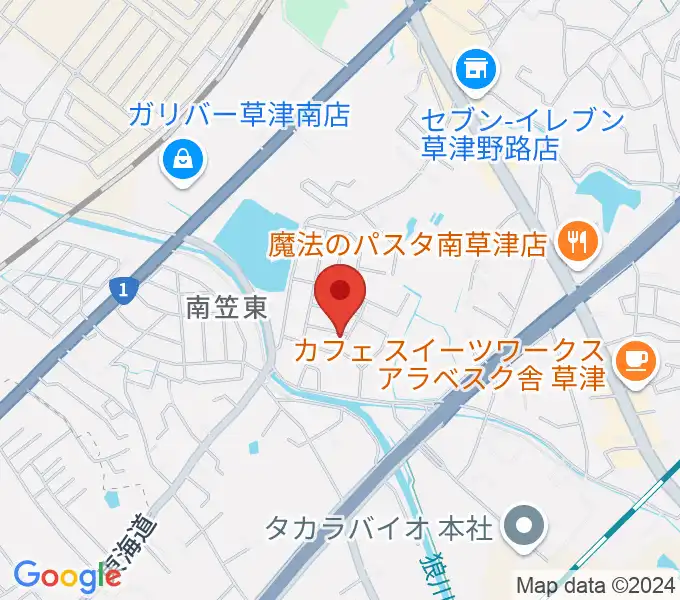 ゆりの会音楽教室の地図