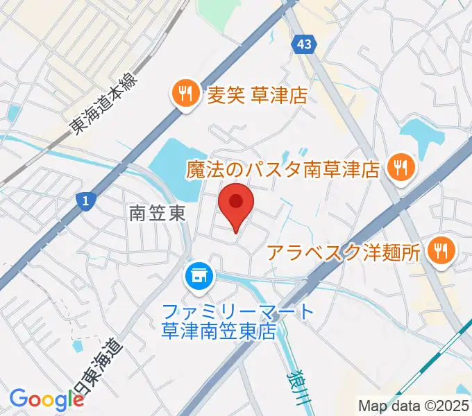 ゆりの会音楽教室の地図