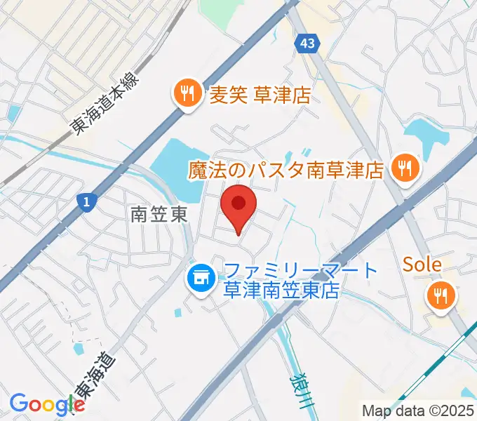 ゆりの会音楽教室の地図
