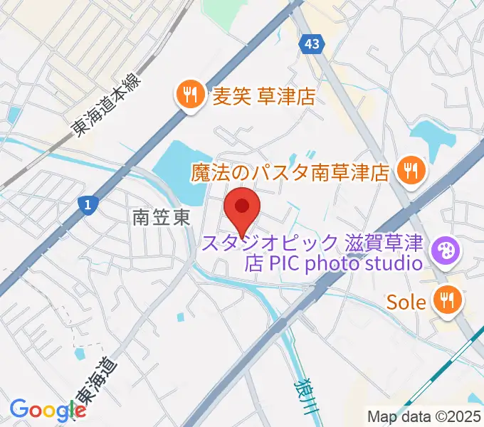 ゆりの会音楽教室の地図