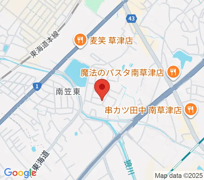ゆりの会音楽教室の地図