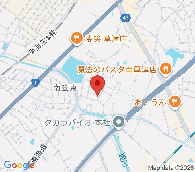 ゆりの会音楽教室の地図