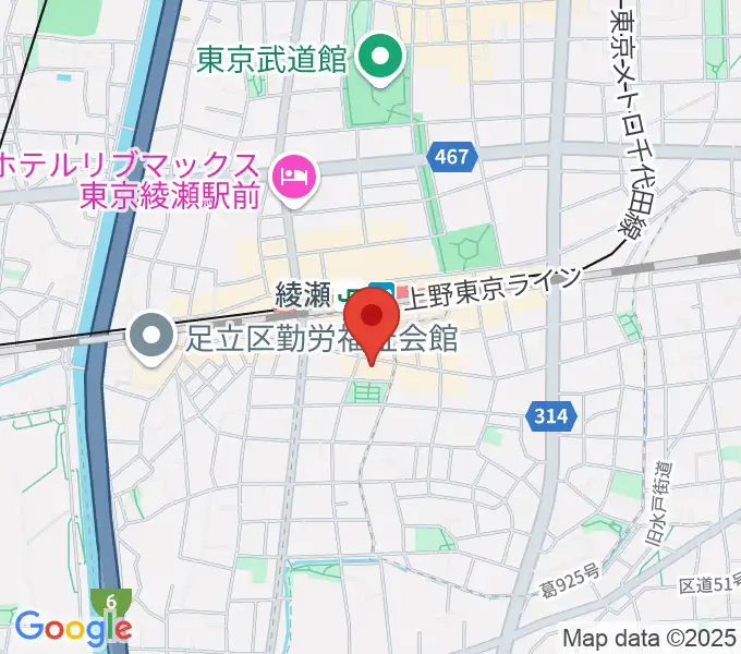 カノン音楽教室 綾瀬教室の地図