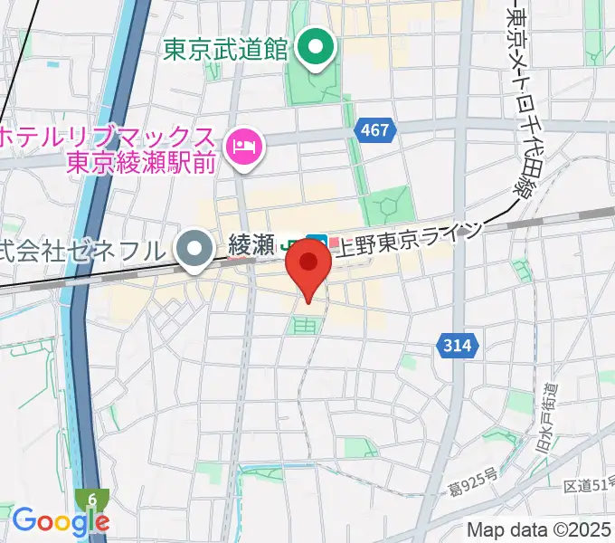 カノン音楽教室 綾瀬教室の地図