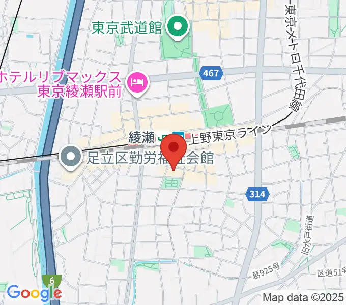 カノン音楽教室 綾瀬教室の地図
