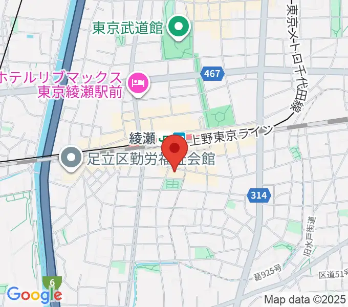 カノン音楽教室 綾瀬教室の地図