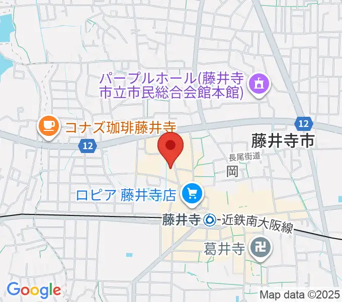 小阪楽器店 藤井寺センターの地図