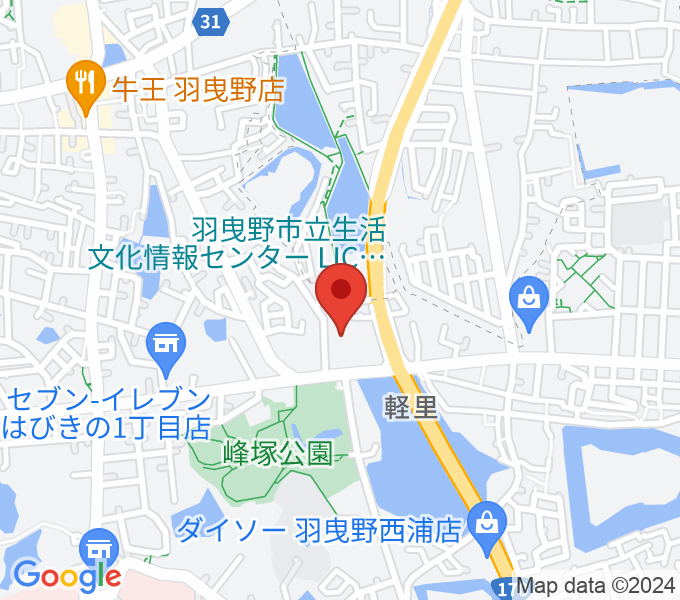 小阪楽器店 LICはびきのセンターの場所