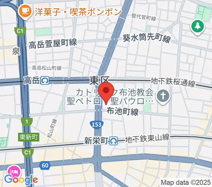 アマノ芸術創造センター名古屋の地図