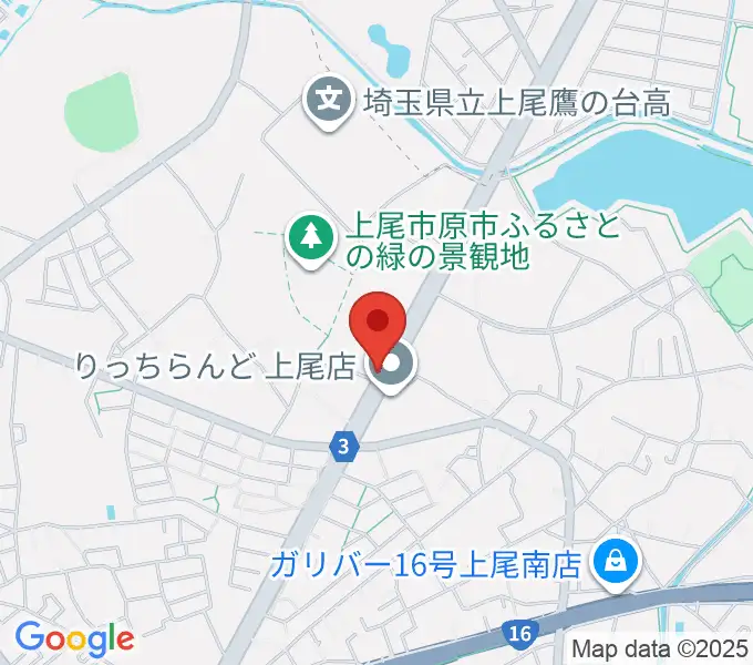 音気楽スタジオ 上尾ドラム教室の地図