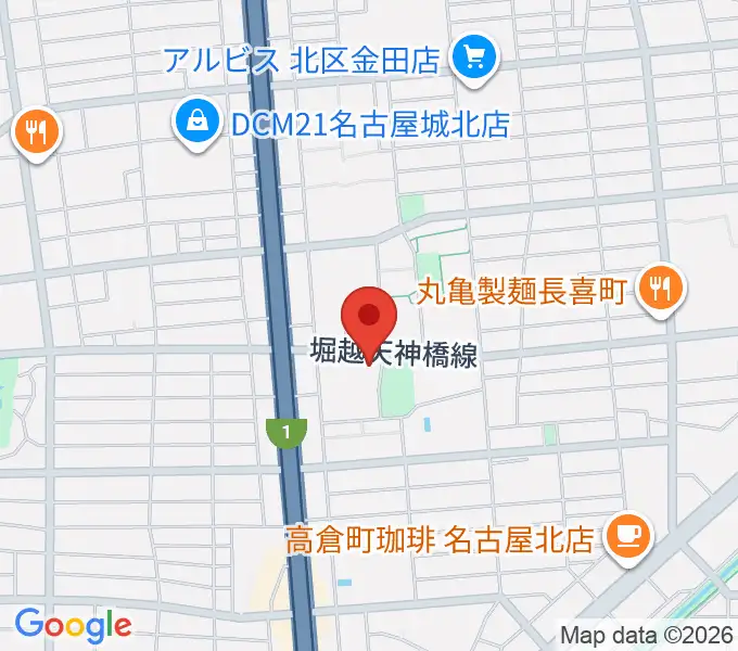 北文化小劇場の地図