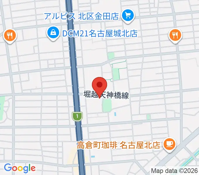 北文化小劇場の地図