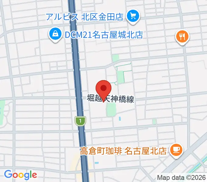北文化小劇場の地図