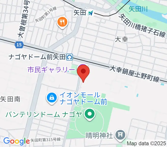 東文化小劇場の地図