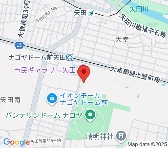 東文化小劇場の地図