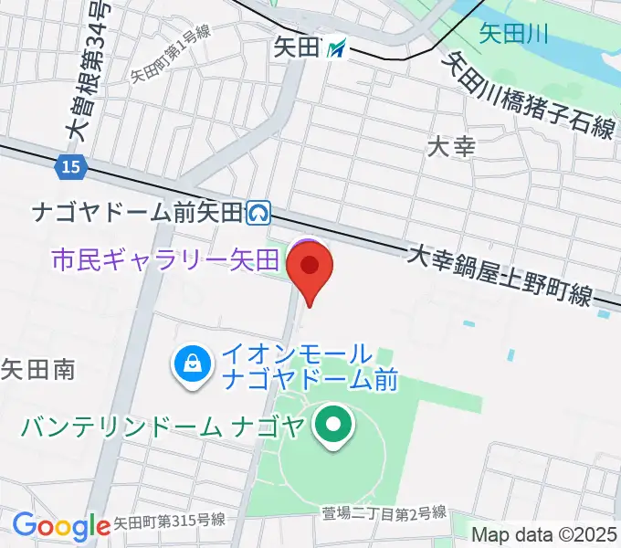 東文化小劇場の地図