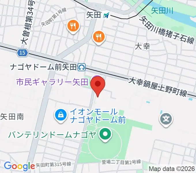 東文化小劇場の地図