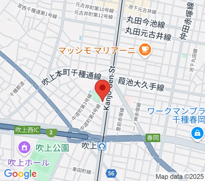 千種文化小劇場（ちくさ座）の地図