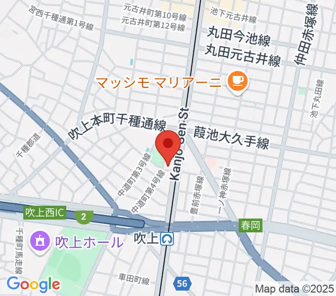千種文化小劇場の地図