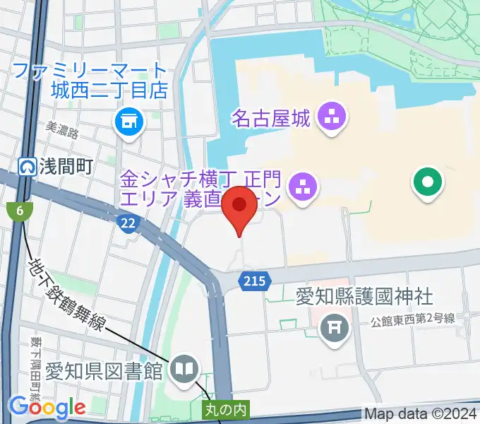 名古屋能楽堂の地図