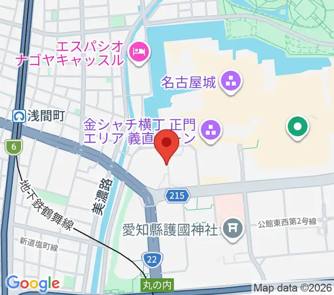 名古屋能楽堂の地図