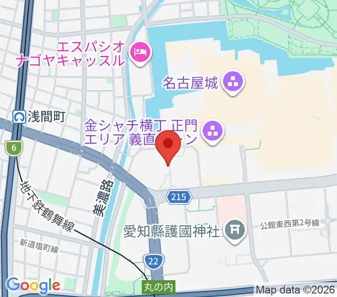 名古屋能楽堂の地図