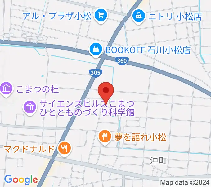 ロックスタジオFFBODYの地図