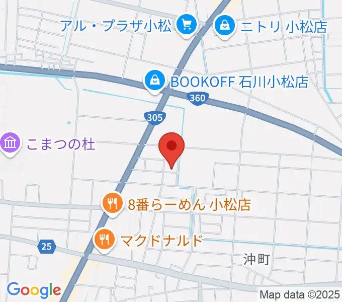 ロックスタジオFFBODYの地図