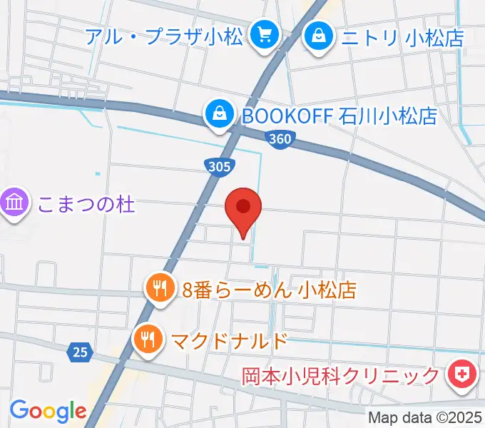 ロックスタジオFFBODYの地図