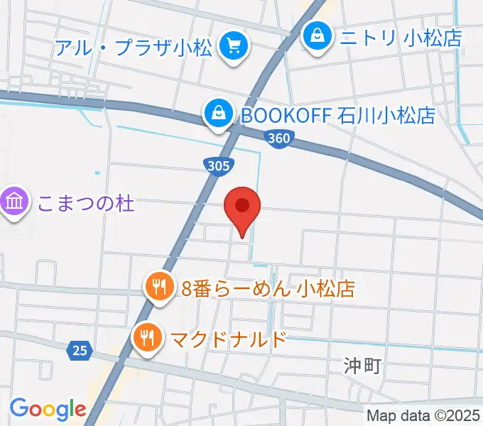 ロックスタジオFFBODYの地図