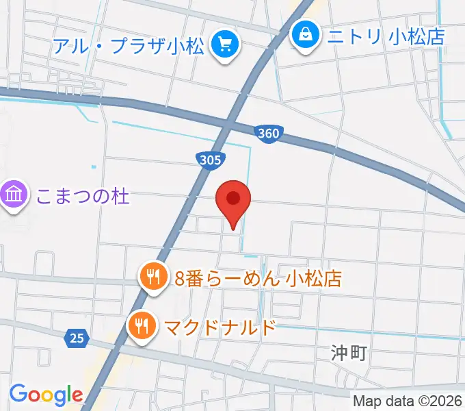 ロックスタジオFFBODYの地図