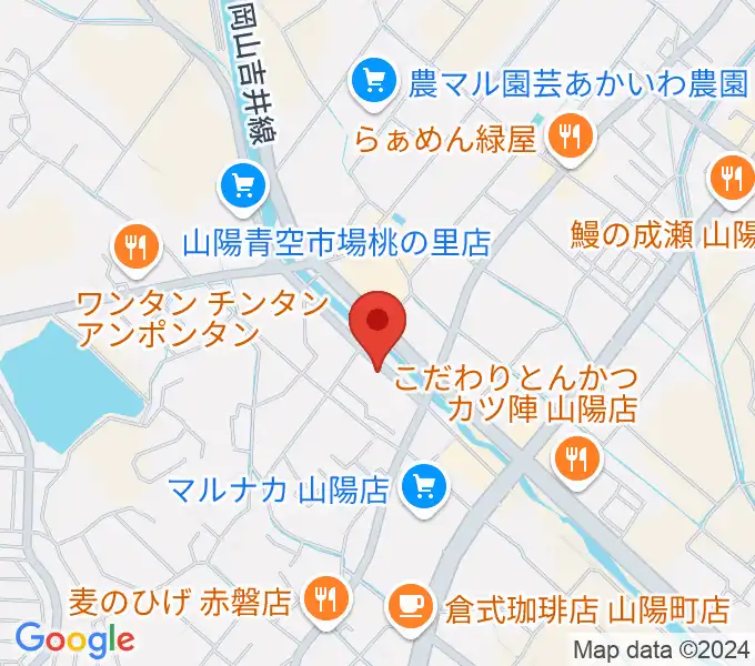 山陽こだま楽器 赤磐本店の地図