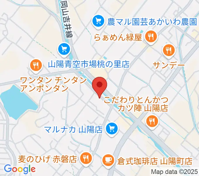山陽こだま楽器 赤磐本店の地図