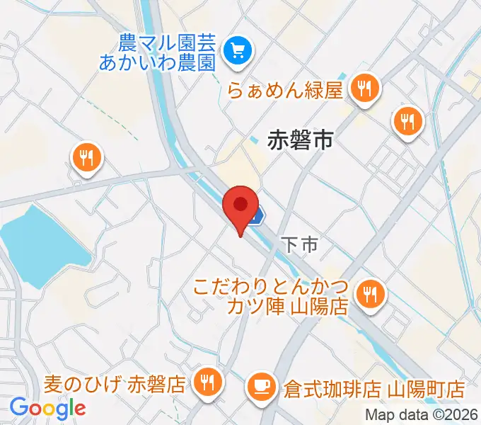 山陽こだま楽器 赤磐本店の地図