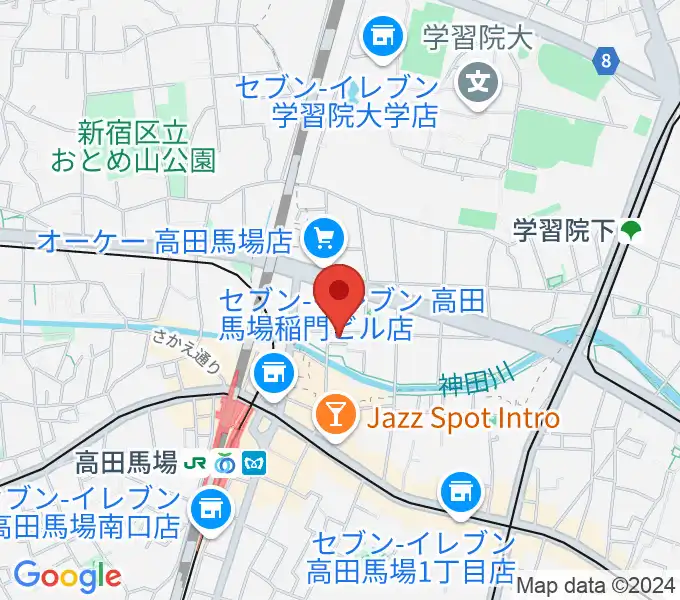 高田馬場CLUB PHASEの地図